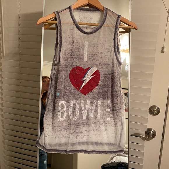 CHASER I ❤️ Bowie Burnout Tank - Picture 4 of 10